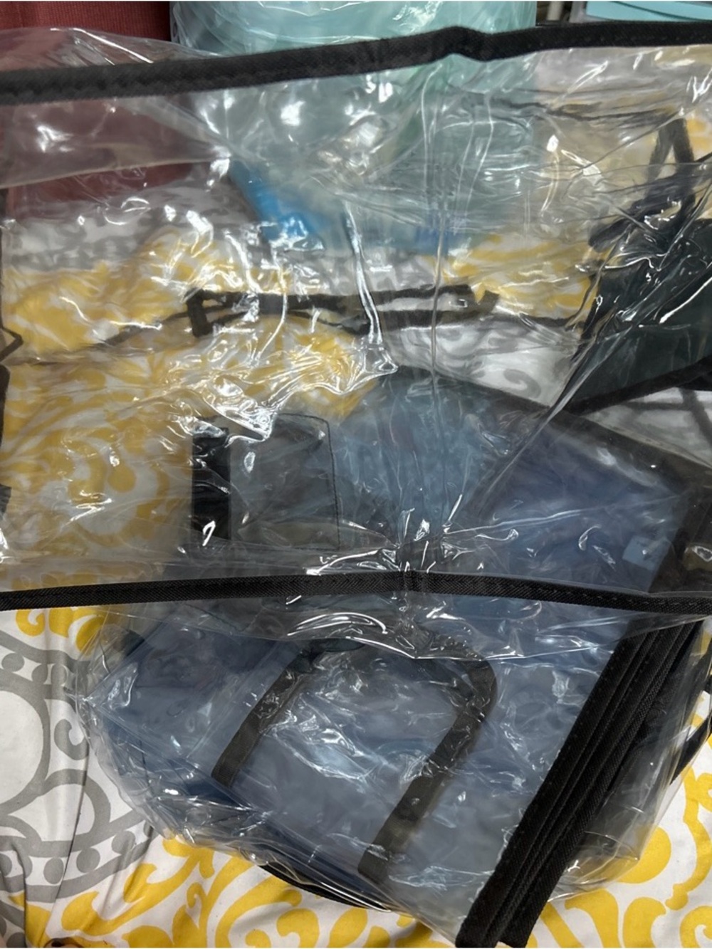 Clear Vinyl Suitcase Protector Covers — 3 Pack